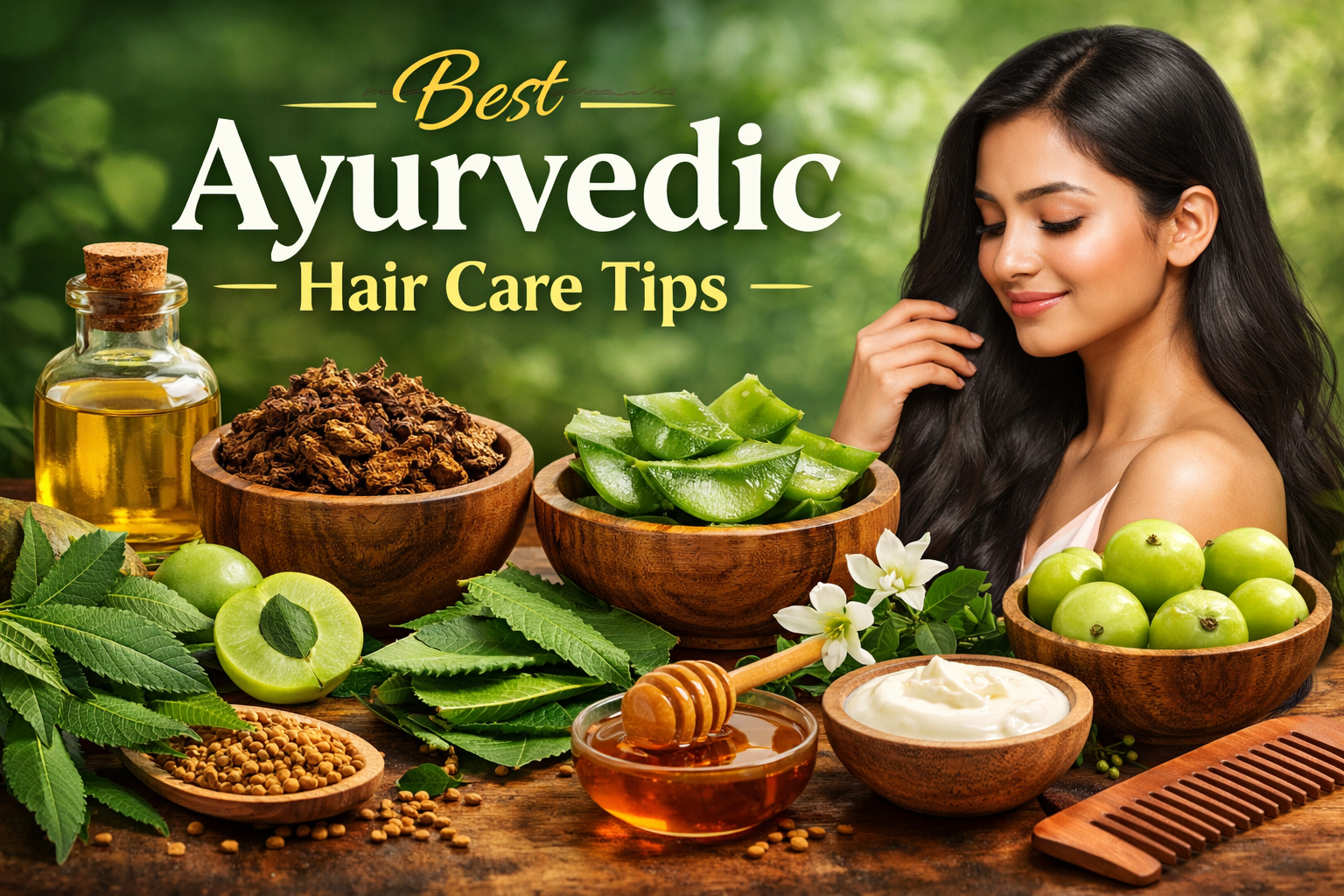 Best Ayurvedic Hair Care Ingredients for Healthy Strong Hair