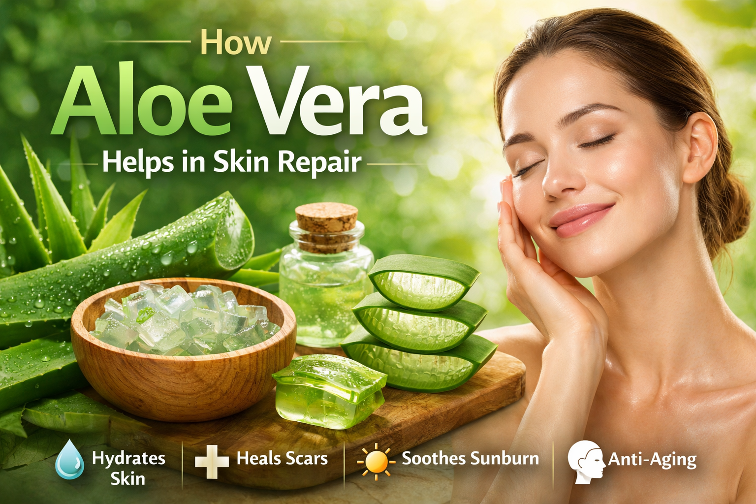 A 365 days secret to Calm, Clear & glowing Skin Aloe Vera !
