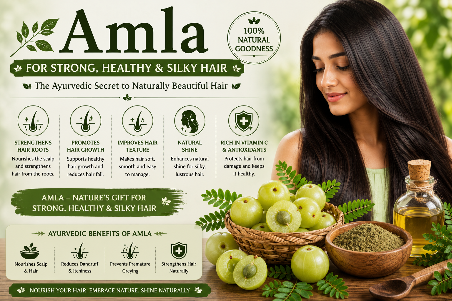 Amla for Strong Healthy and Silky Hair