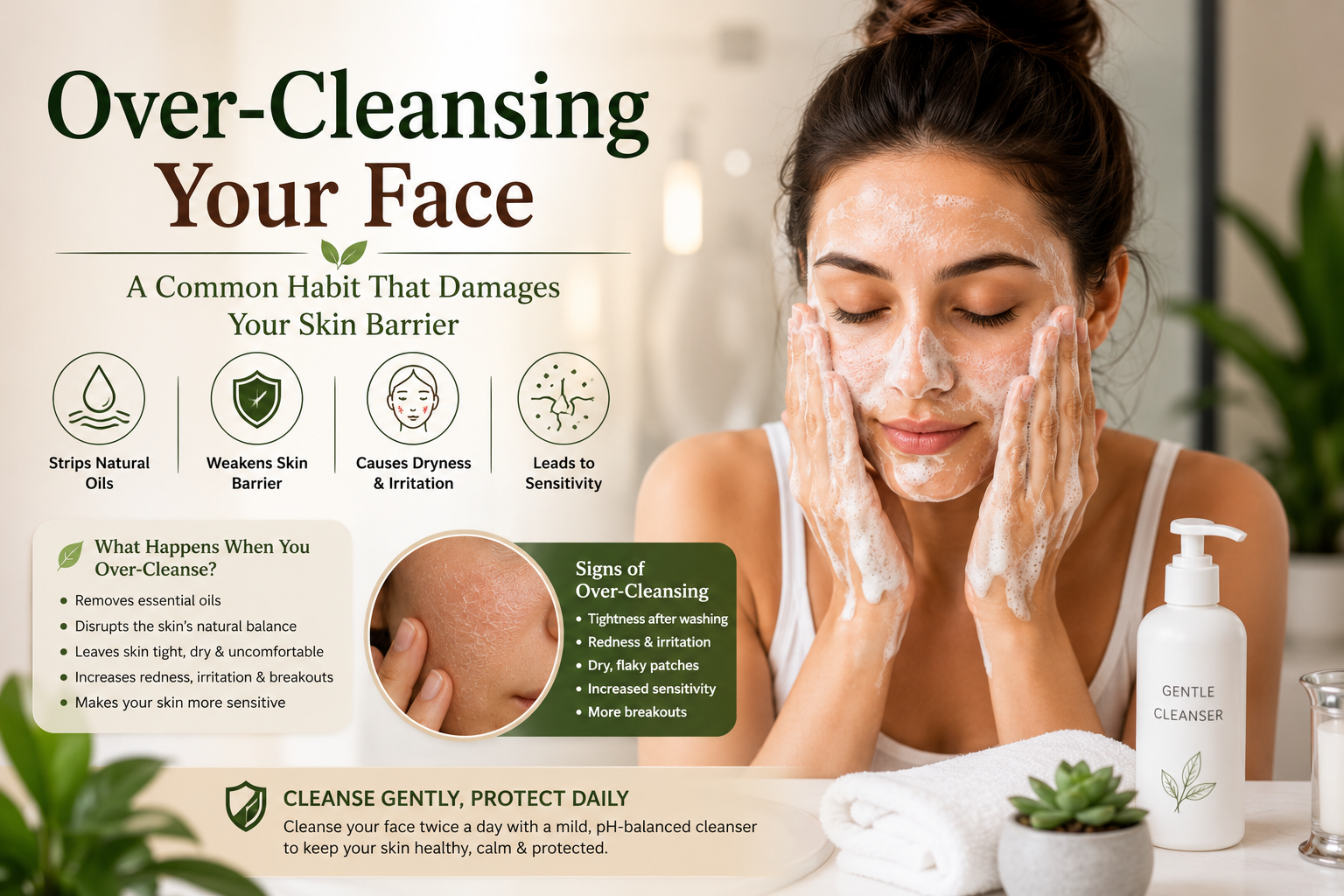 Over-Cleansing Your Face