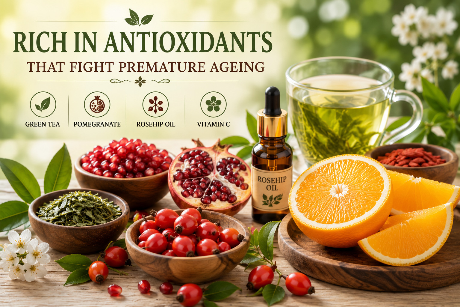 Rich in Antioxidants That Fight Premature Ageing