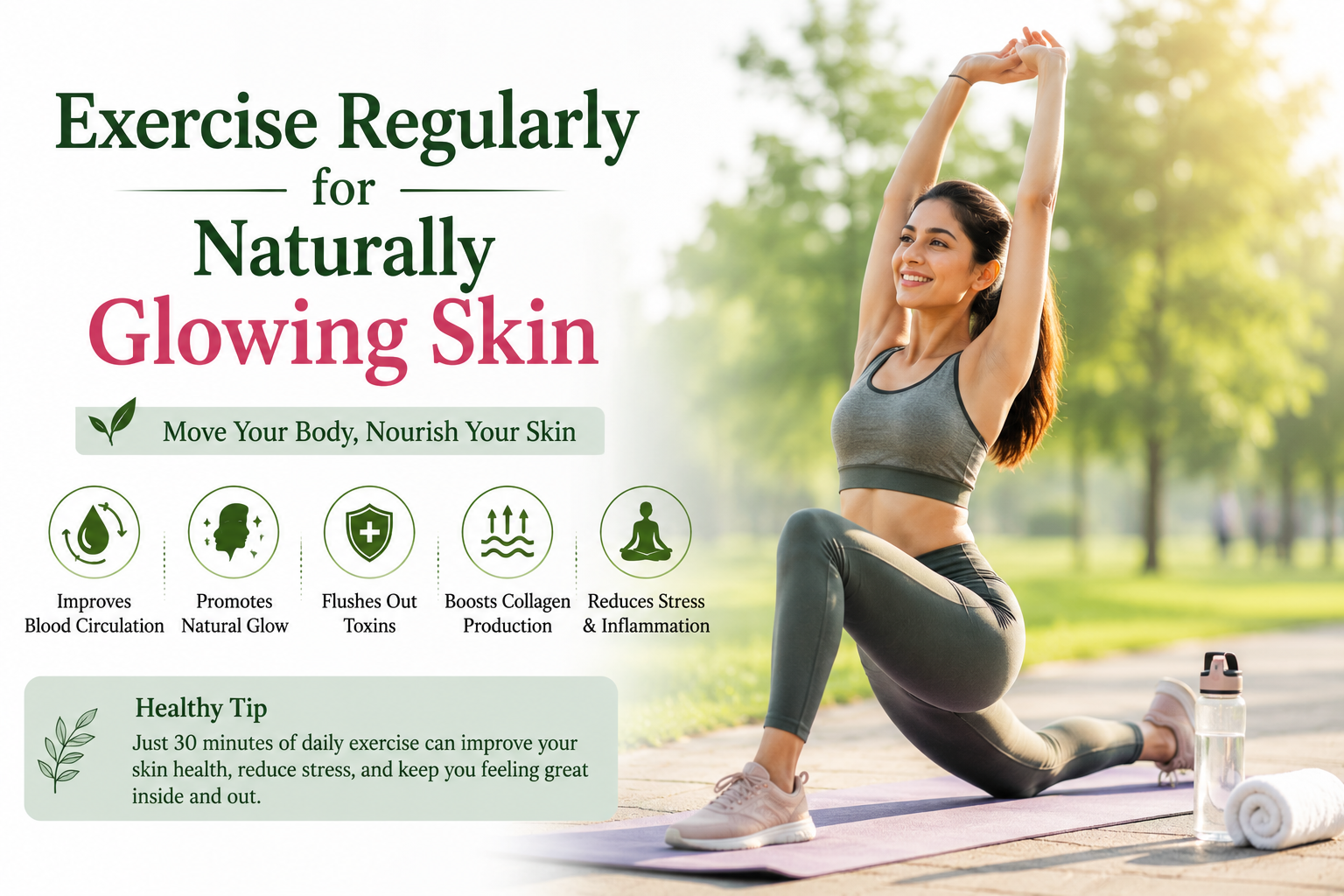 Exercise Regularly for Naturally Glowing Skin