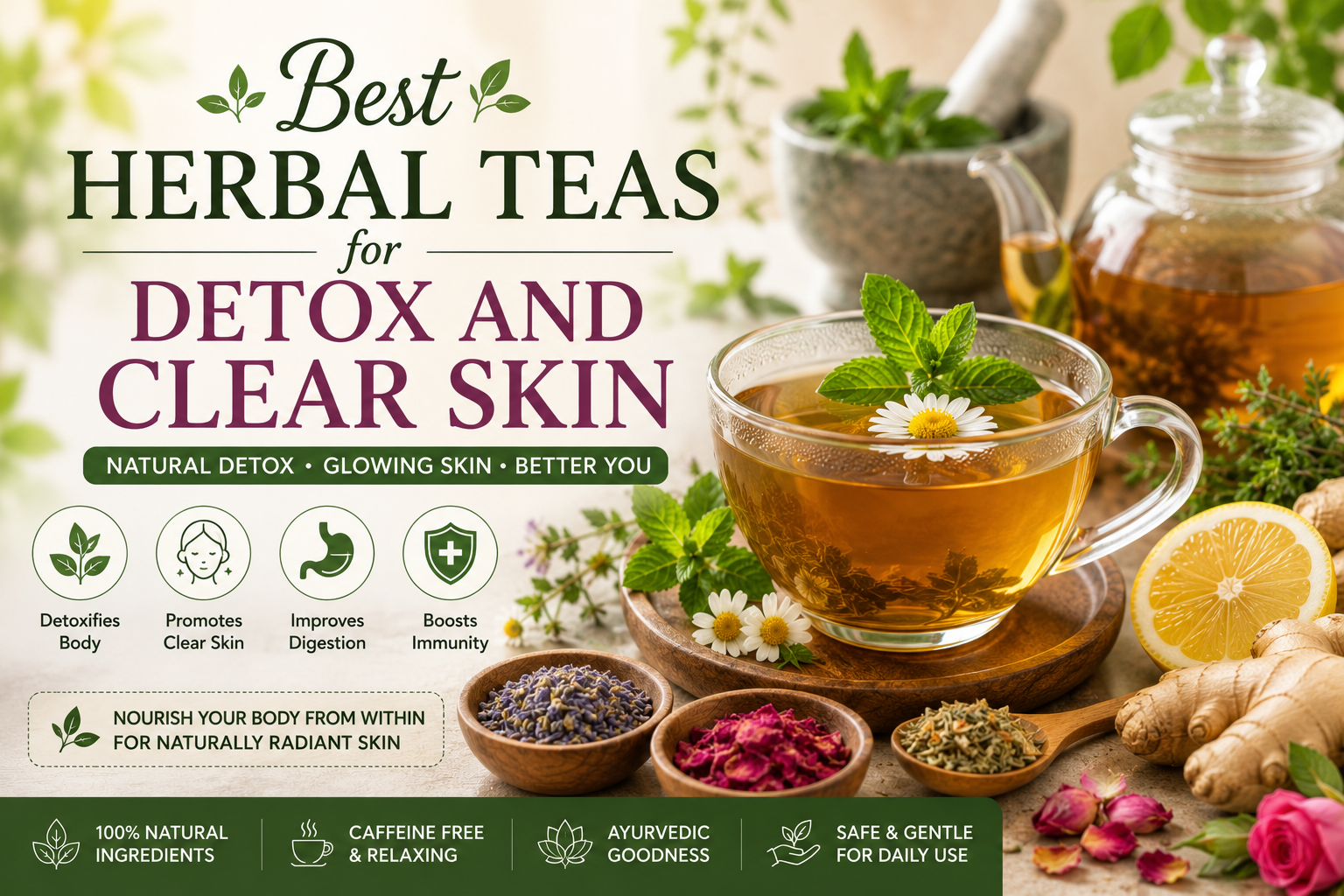 Best Herbal Teas for Detox and Clear Skin