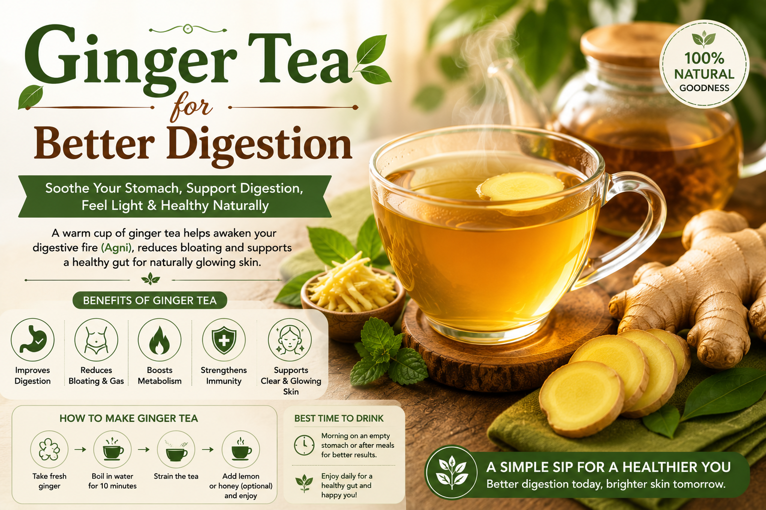 Ginger Tea for Better Digestion