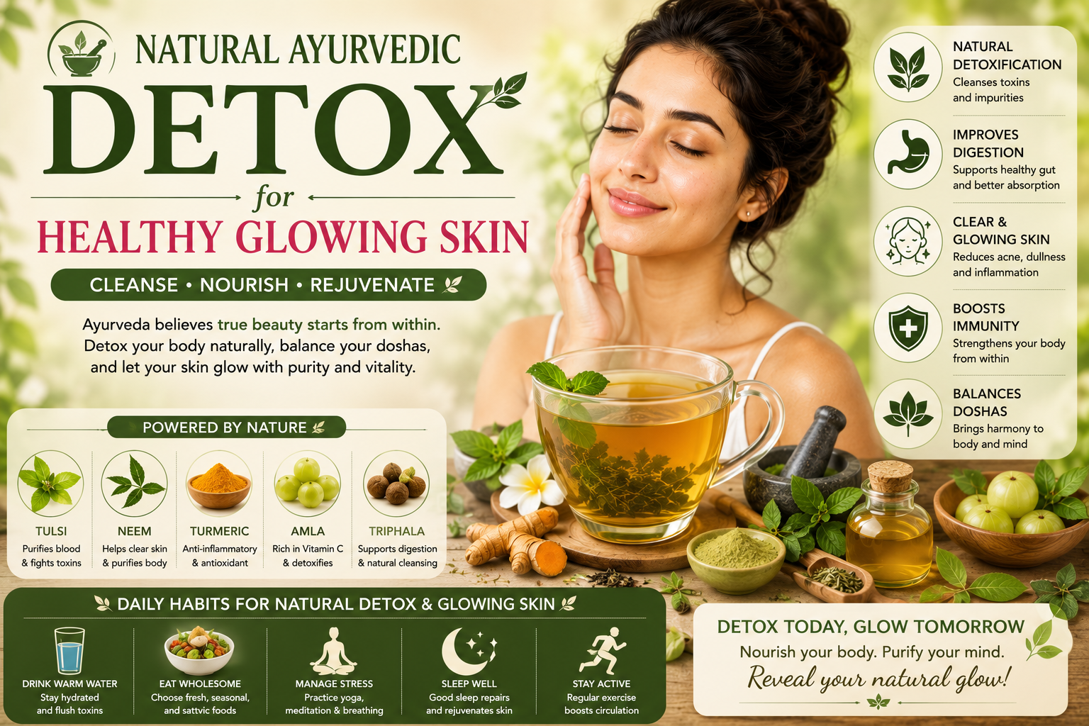 Natural Ayurvedic Detox for Healthy Glowing Skin 