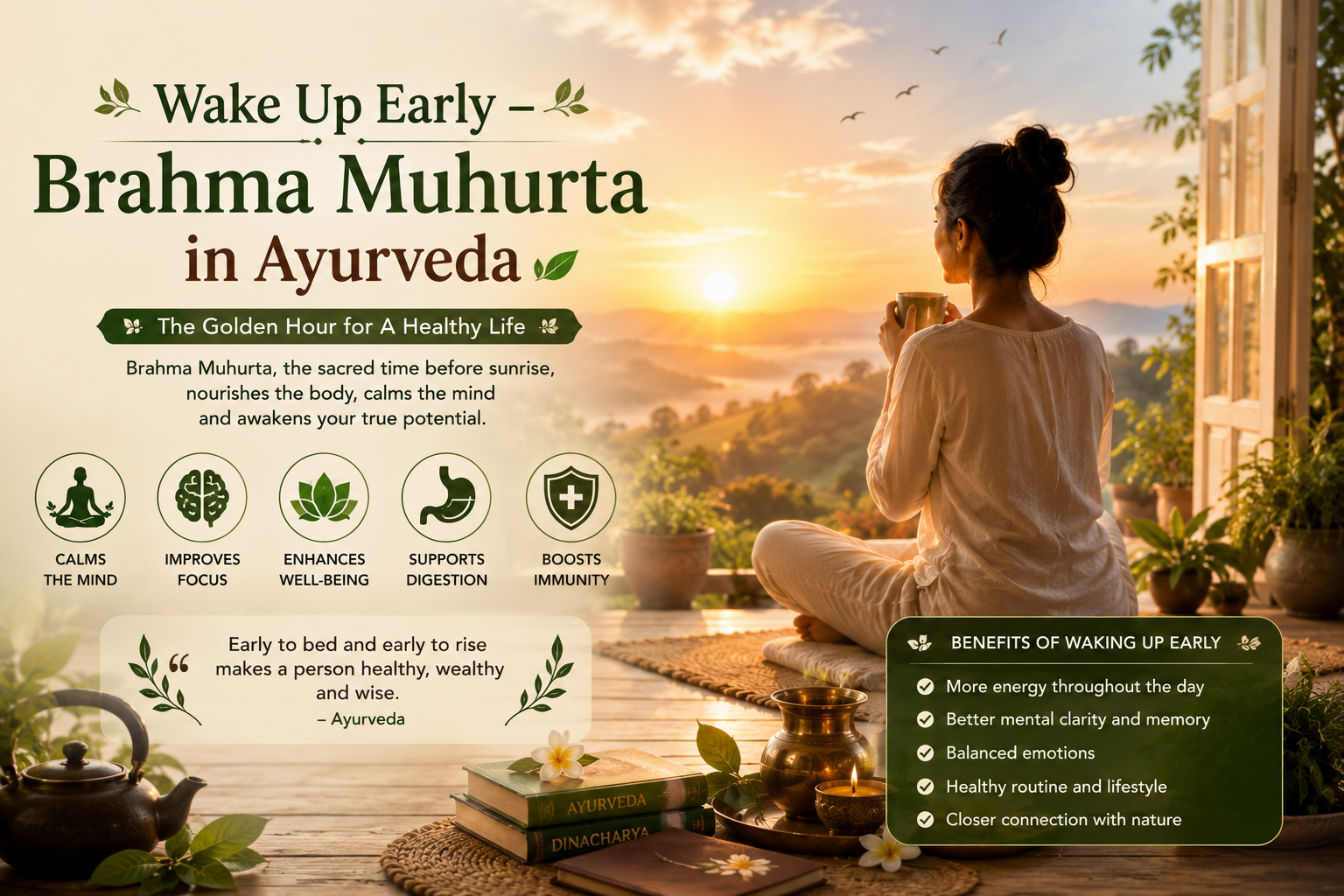 Wake Up Early – Brahma Muhurta in Ayurveda