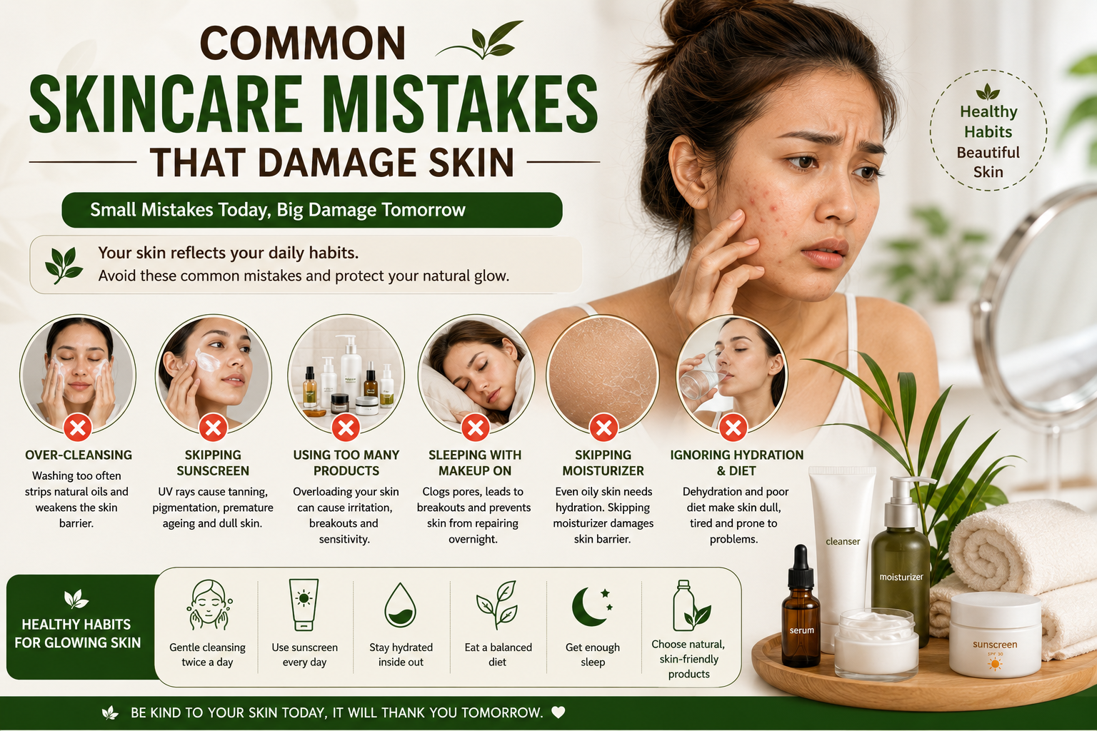 Common Skincare Mistakes That Damage Skin