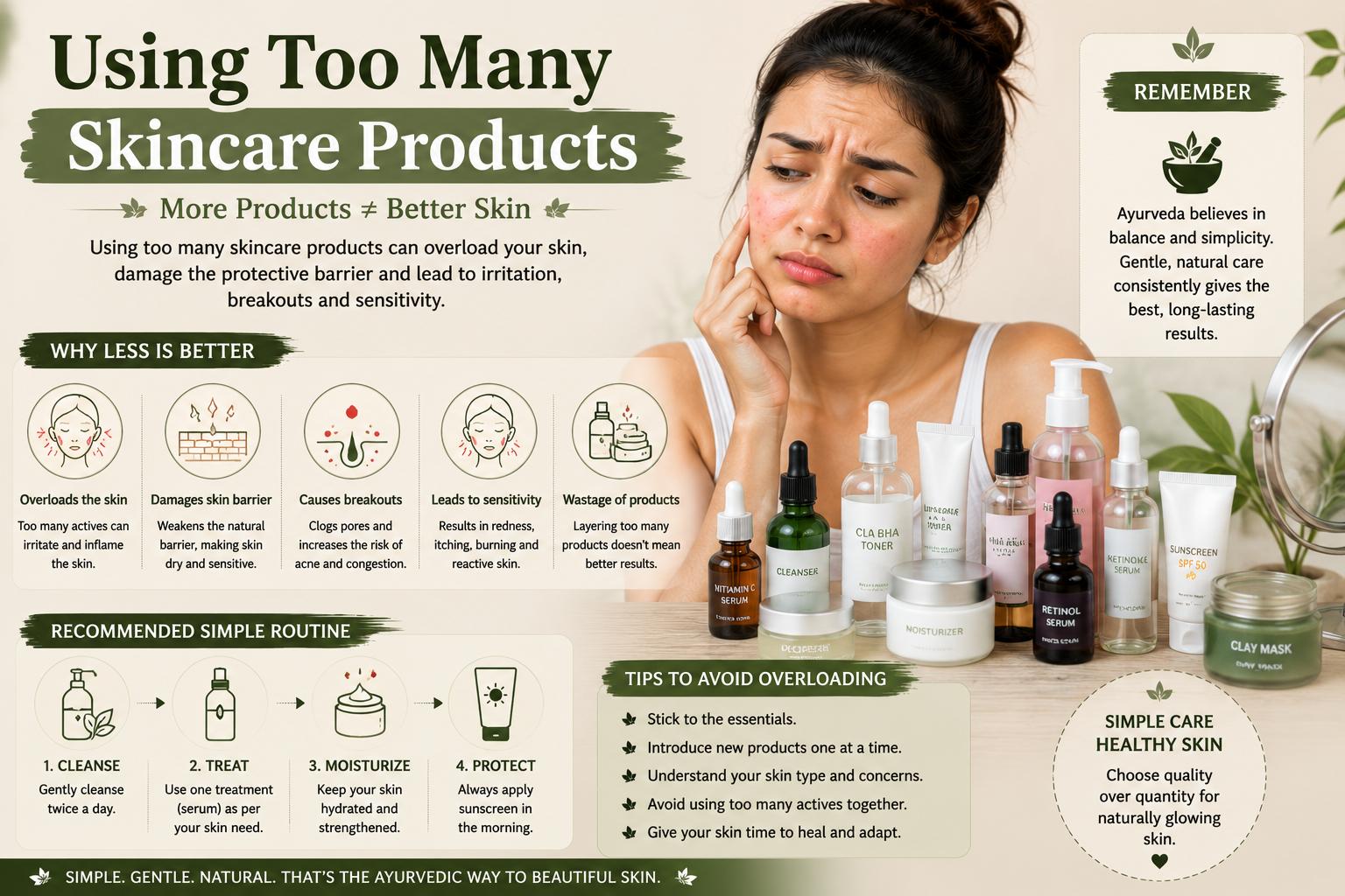 Using Too Many Skincare Products