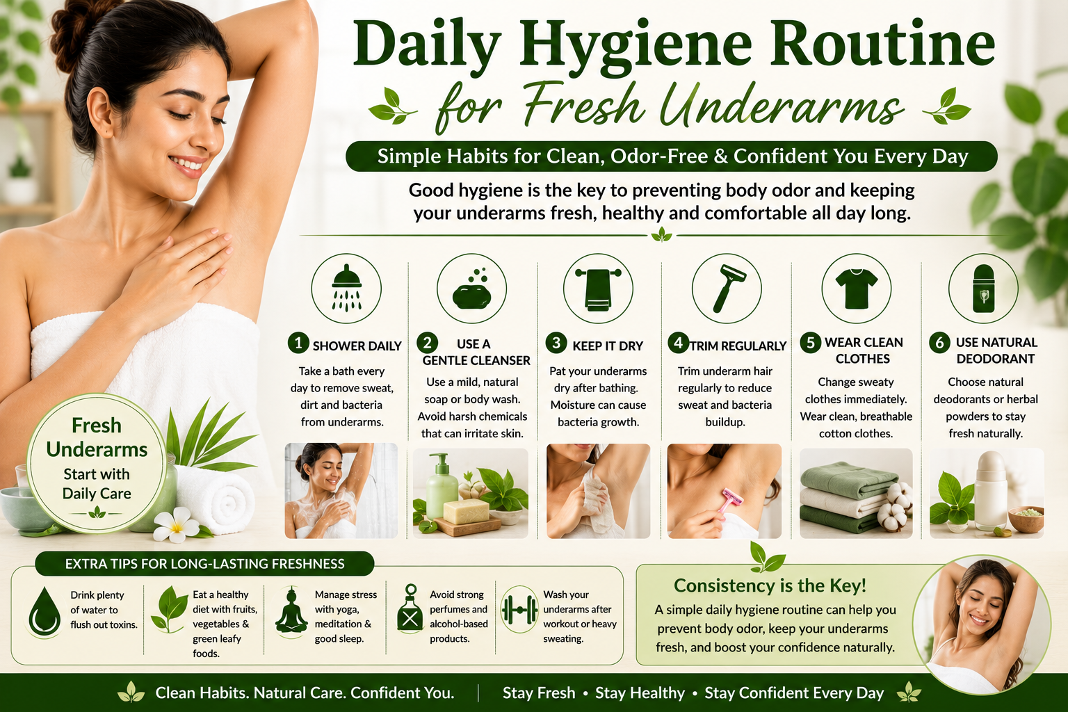 Daily Hygiene Routine for Fresh Underarms