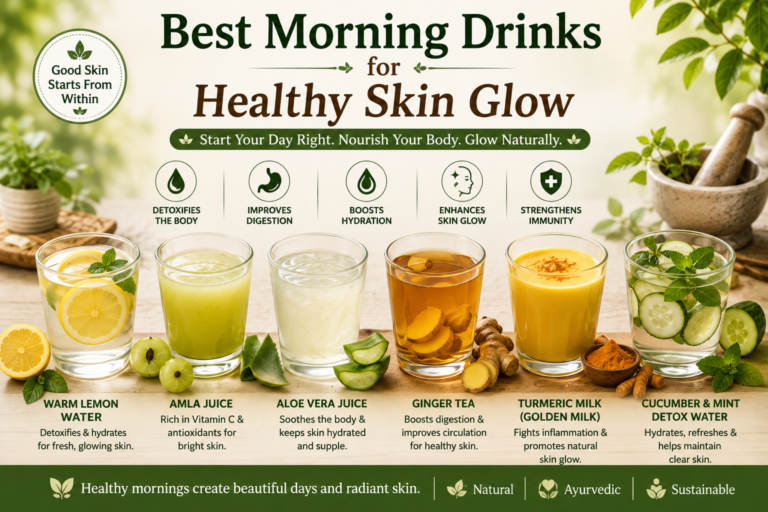 Best Morning Drinks for Healthy Skin Glow