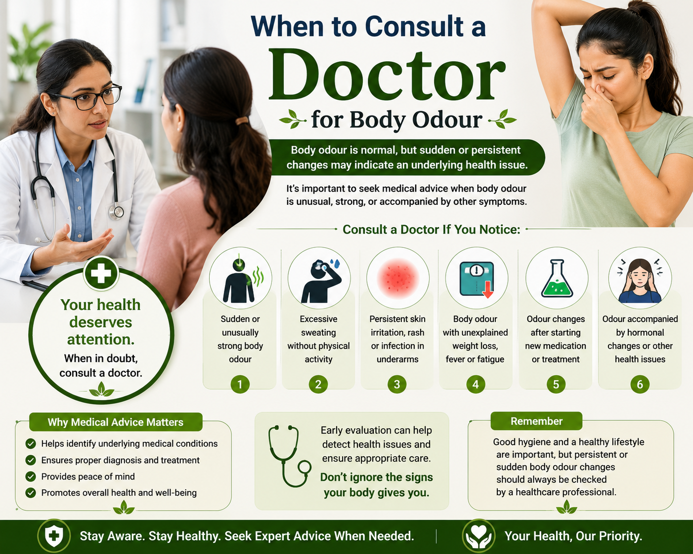When to Consult a Doctor for Body Odour