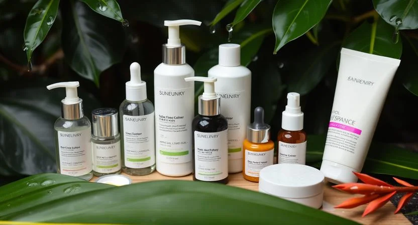 Dubai skincare routine for heat-stressed skin morning and night