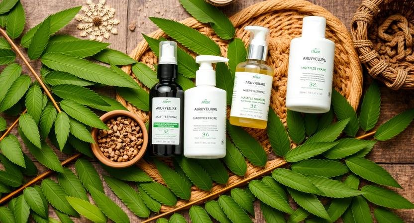 Neem Leaves and Ayurvedic Inspired Skincare Ritual