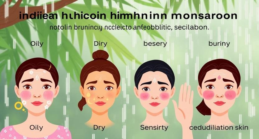 Different Skin Types During India's Humid Monsoon Season