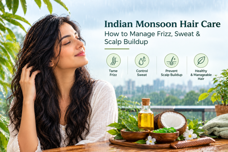 Indian Monsoon Hair Care: How to Manage Frizz, Sweat & Scalp Buildup