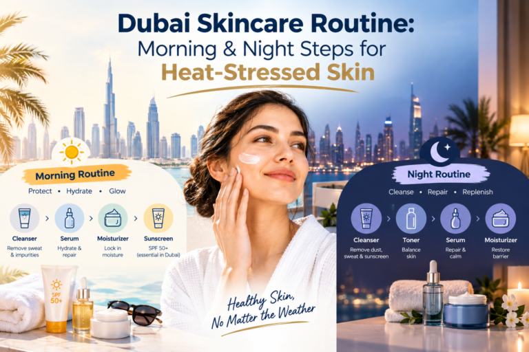 Dubai Skincare Routine: Morning & Night Steps for Heat-Stressed Skin